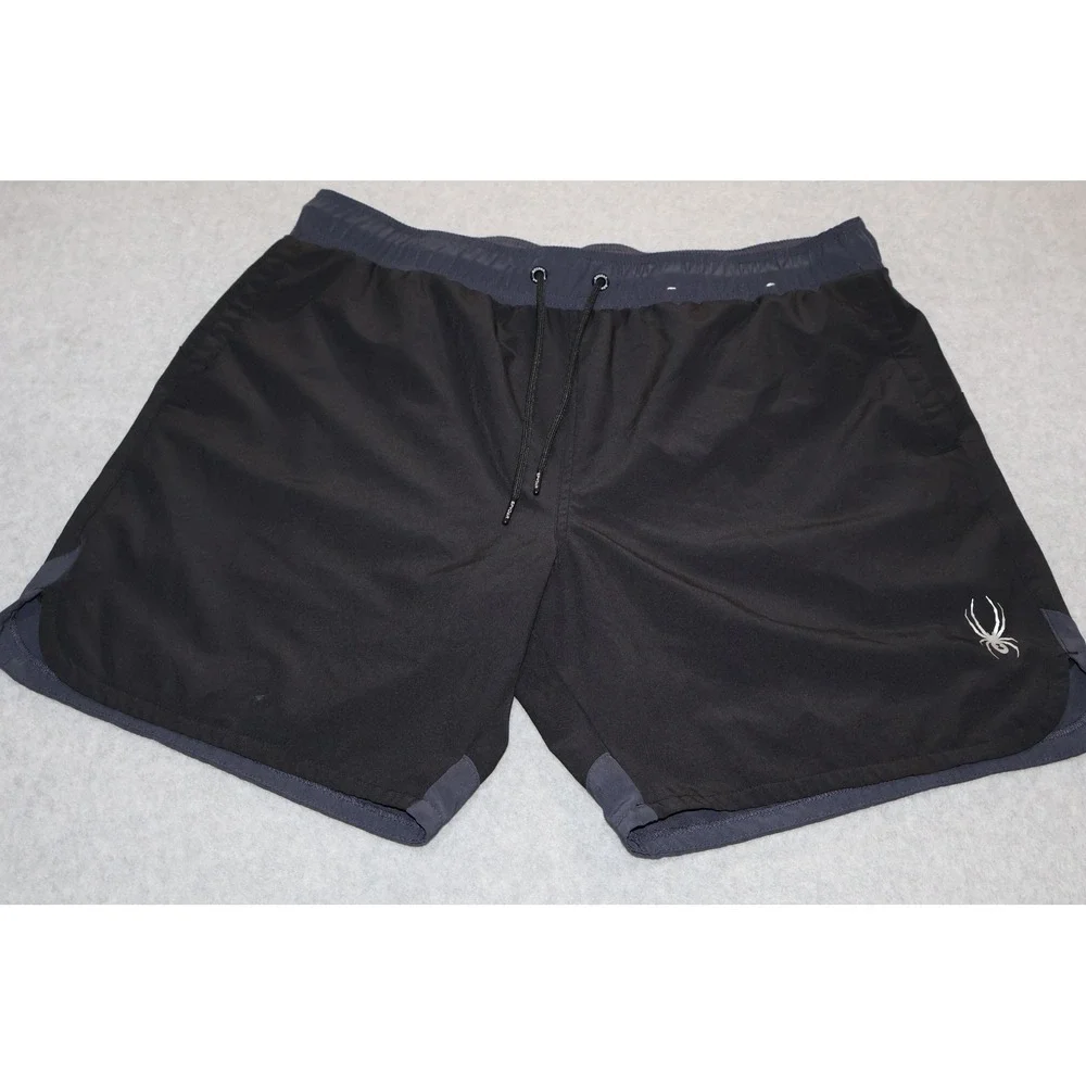 Spyder Swim Trunks Mens XL Black Board Shorts Activewear 7